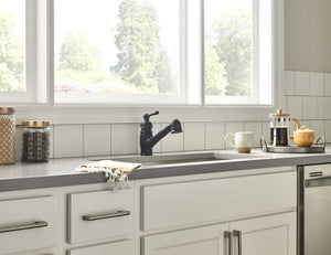 Gerber D457614 Chrome Opulence Single Handle Pull-out Kitchen Faucet