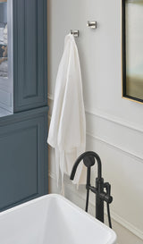 Amerock BH3607026 Chrome Single Robe Hook 1-7/8 in. (48 mm) Length Towel Holder Appoint Towel Hook for Bathroom Bathroom Hardware Bath Accessories