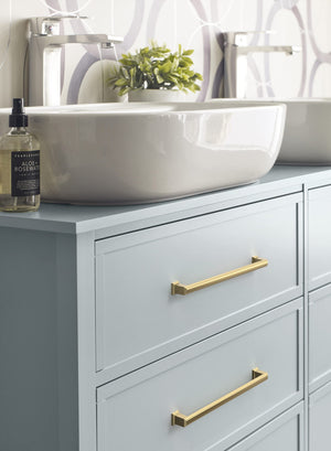 Amerock BP37361BBZ Golden Champagne Cabinet Pull 10-1/16 in (256 mm) Center-to-Center Cabinet Handle Appoint Drawer Pull Kitchen Cabinet Handle Furniture Hardware