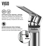 VIGO Norfolk 10.75 inch H Single Hole Single Handle Bathroom Faucet in Chrome - Vessel Sink Faucet VG03027CH