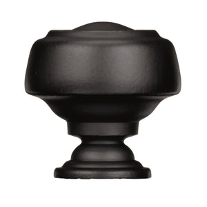 Amerock Cabinet Knob Black Bronze 1-5/8 inch (41 mm) Diameter Kane 1 Pack Drawer Knob Cabinet Hardware