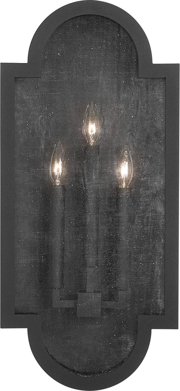 Capital Lighting 934531BK Monroe 3-Light Wall Mount Black