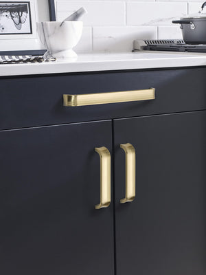 Amerock Cabinet Pull Golden Champagne 5-1/16 inch (128 mm) Center to Center Concentric 1 Pack Drawer Pull Drawer Handle Cabinet Hardware