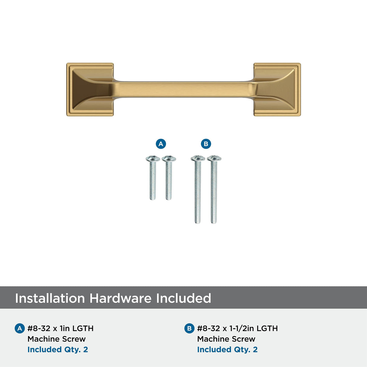 Amerock BP37375CZ Champagne Bronze Cabinet Pull 3 in (76 mm) Center-to-Center Cabinet Handle Exceed Drawer Pull Kitchen Cabinet Handle Furniture Hardware
