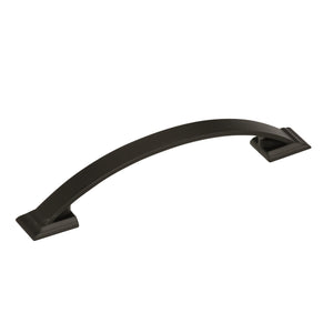 Amerock Cabinet Pull Black Bronze 5-1/16 inch (128 mm) Center to Center Candler 1 Pack Drawer Pull Drawer Handle Cabinet Hardware