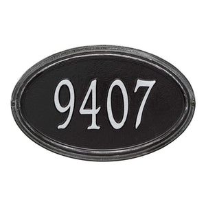 Whitehall 1298BS - Personalized Concord Oval Plaque - Standard -Wall - 1 Line