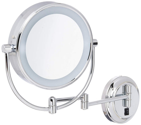 Kimball & Young Chrome NEOMODERN LED Lighted Wall Mirror-Hardwired