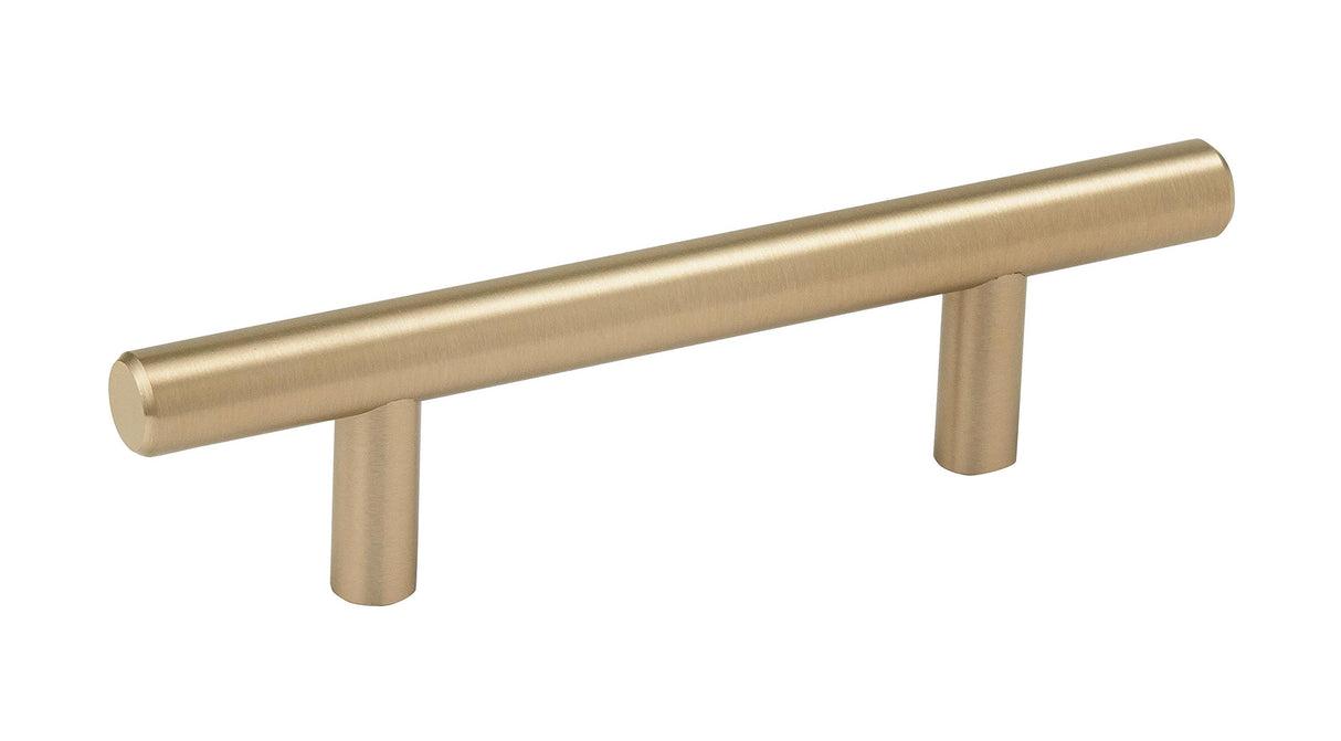 Amerock Cabinet Pull Golden Champagne 3 inch (76 mm) Center to Center Bar Pulls 1 Pack Drawer Pull Drawer Handle Cabinet Hardware