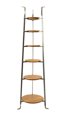 Enclume CWS6 W/BOARDS 6-Tier Gourmet Stand w/ Alder Wood Shelves HS