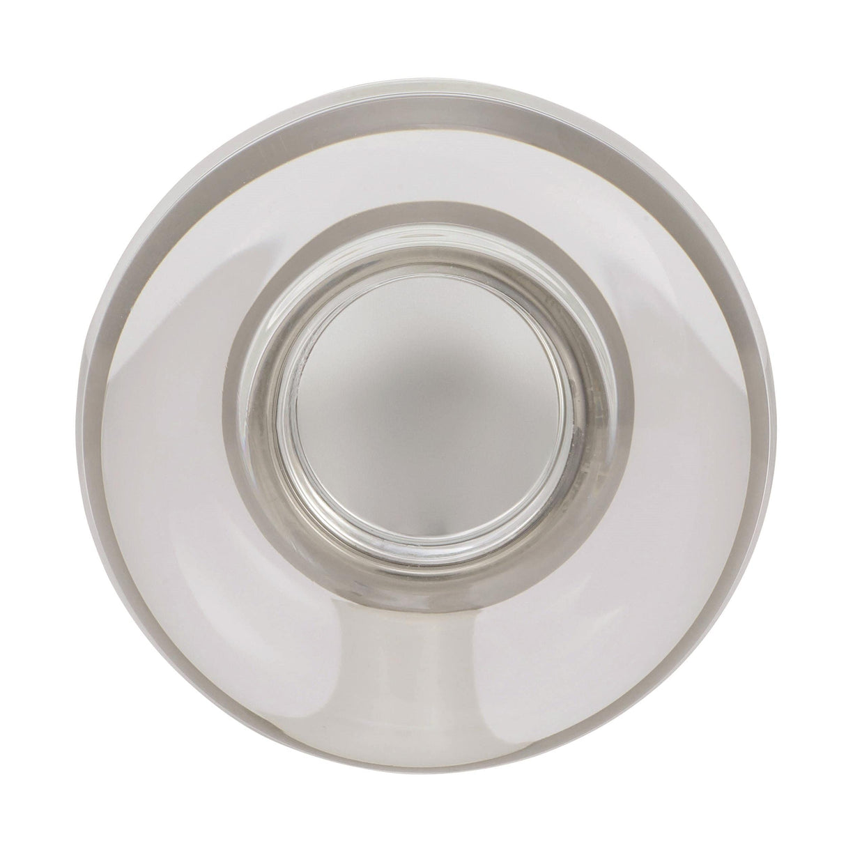 Amerock Cabinet Knob Clear/Satin Nickel 1-3/4 inch (44 mm) Diameter Glacio 1 Pack Drawer Knob Cabinet Hardware