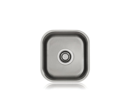 Lenova SS-SPL-S4 Stainless Steel Specialty Single Bowl Under-Mount Kitchen Sink, 12-29/32 x 13-11/16-Inch