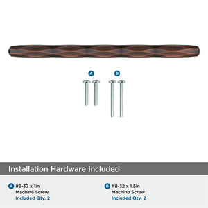 Amerock Cabinet Pull Oil Rubbed Bronze 6-5/16 inch (160 mm) Center to Center St. Vincent 1 Pack Drawer Pull Drawer Handle Cabinet Hardware