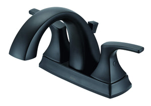 Gerber D307018BS Satin Black Vaughn Two Handle Centerset Lavatory Faucet