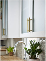 Jeffrey Alexander 5673SN 673 mm Center-to-Center Satin Nickel Key Grande Cabinet Bar Pull