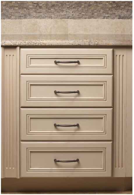 Jeffrey Alexander 317-96ABSB 96 mm Center-to-Center Antique Brushed Satin Brass Lafayette Cabinet Pull