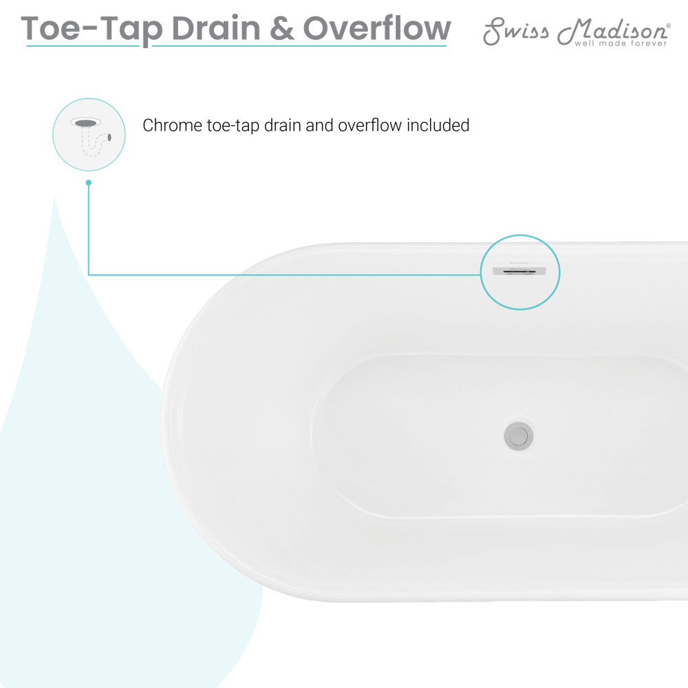 Santorini 60" Freestanding Tub