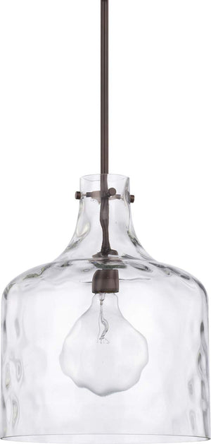 Capital Lighting 325717BZ Crawford 1 Light Pendant Bronze
