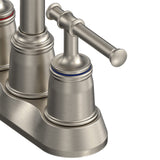 Classical 8 inch Bathroom Faucet, Bathroom faucets for Sink 3 Holes, Widespread Brushed Nickel Bathroom Faucet with Pop Up Drain and cUPC Lead-Free Hose (Brushed Nickel 2 Packs)