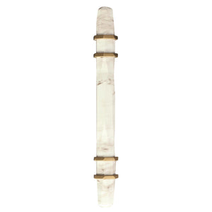 Amerock Cabinet Pull Marble White/Golden Champagne  6-5/16 inch (160 mm) Center to Center Carrione 1 Pack Drawer Pull Drawer Handle Cabinet Hardware