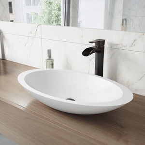 VIGO Niko 10.5 inch H Single Hole Single Handle Bathroom Faucet with Pop Up Drain in Antique Rubbed Bronze - Vessel Sink Faucet with drain included VG03024ARB2
