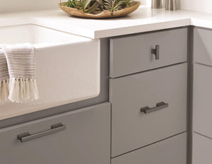 Amerock Cabinet Pull Matte Black 5-1/16 inch (128 mm) Center-to-Center Status 1 Pack Drawer Pull Cabinet Handle Cabinet Hardware