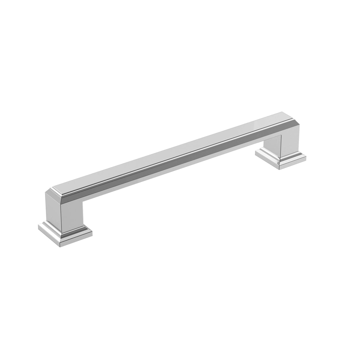 Amerock Cabinet Pull Polished Chrome 5-1/16 inch (128 mm) Center-to-Center Appoint 1 Pack Drawer Pull Cabinet Handle Cabinet Hardware