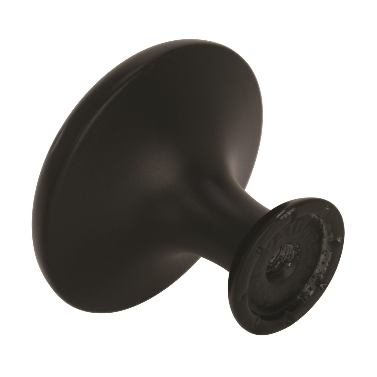 Amerock Cabinet Knob Matte Black 1-1/4 inch (32 mm) Diameter Inspirations 1 Pack Drawer Knob Cabinet Hardware