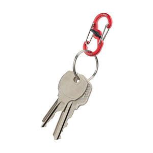 Nite Ize S-Biner MicroLock Aluminum, Locking Keychain Carabiner, 5 Pack, Assorted Colors