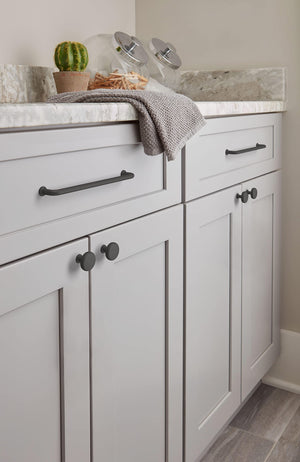 Amerock Cabinet Pull Matte Black 7-9/16 inch (192 mm) Center-to-Center Factor 1 Pack Drawer Pull Cabinet Handle Cabinet Hardware
