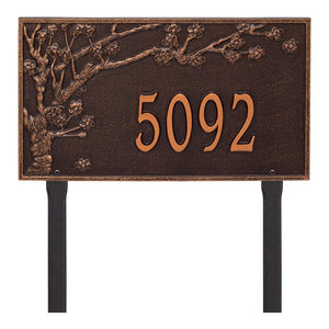 Whitehall 2520AC - Personalized Spring Blossom Plaque - Estate - Lawn - 1 Line