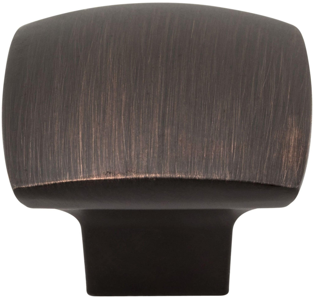 Jeffrey Alexander 431DBAC 1-3/16" Overall Length Brushed Oil Rubbed Bronze Square Sonoma Cabinet Knob