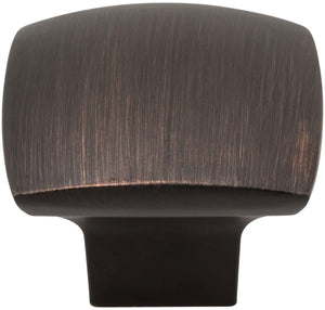 Jeffrey Alexander 431BNBDL 1-3/16" Overall Length Brushed Pewter Square Sonoma Cabinet Knob