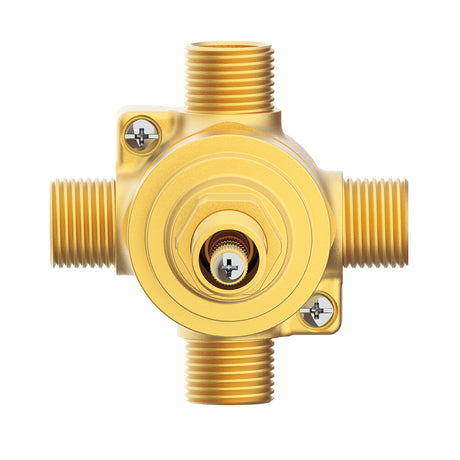 Gerber D130010BT Single Handle 1/2" 4-port/3-outlet Shower Diverter Valve (PAUSE/A/B...