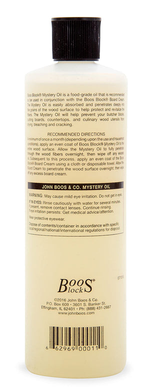 John Boos MYSB Mystery Butcher Block Oil, 16 Ounce Bottle BOTTLE OF MYS OIL 16OZ