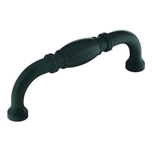Amerock Cabinet Pull Matte Black 3-3/4 inch (96 mm) Center-to-Center Granby 1 Pack Drawer Pull Drawer Handle Cabinet Hardware