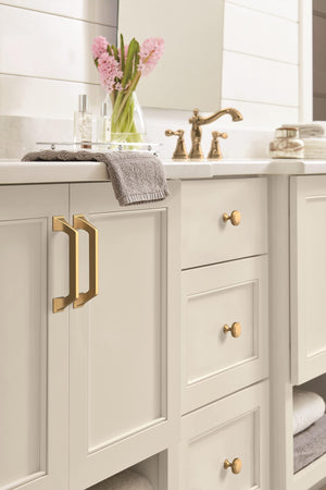 Amerock Cabinet Pull Champagne Bronze 5-1/16 inch (128 mm) Center-to-Center Exceed 1 Pack Drawer Pull Cabinet Handle Cabinet Hardware