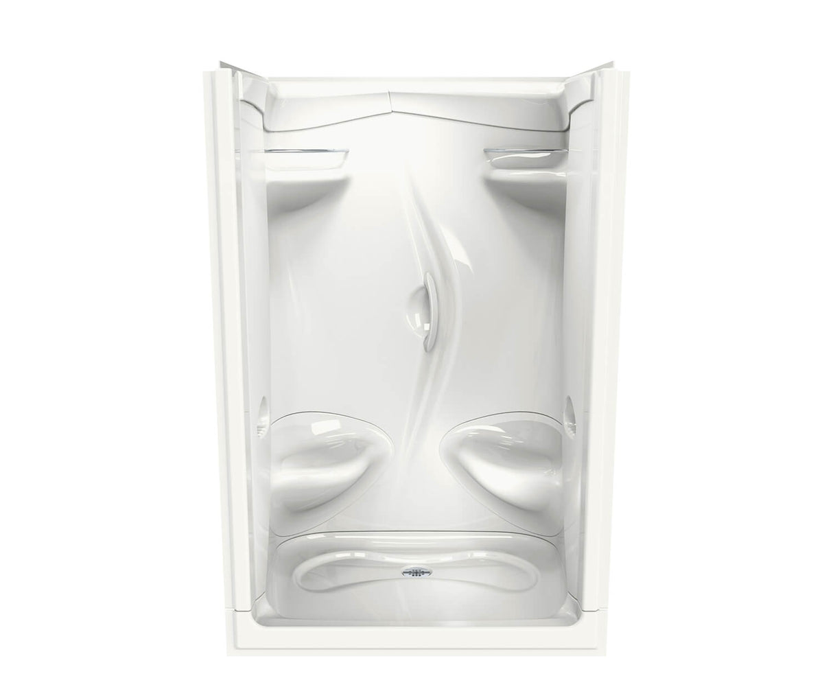 MAAX 101140-000-001-106 Stamina 48-II 51 x 36 Acrylic Alcove Center Drain Two-Piece Shower in White