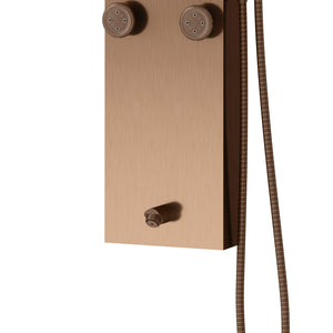 PULSE ShowerSpas 1042-ORB-1.8GPM Monterey ShowerSpa Panel with 8" Rain Showerhead, 6 Body Spray Jets, Hand Shower and Tub Spout, Oil Rubbed Bronze Fixtures, 1.8 GPM