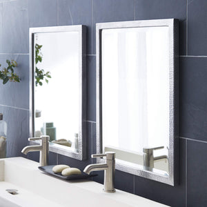 Native Trails MR520 Divinity Rectangular Wall Mirror, Small, Hammered Aluminum