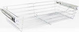 Hardware Resources POB1-14296CH Chrome Closet Pullout Basket with Slides 14"D x 29"W x 6"H