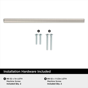 Amerock BP40520CSG9 Sterling Nickel Cabinet Pull 6-5/16 inch (160mm) Center-to-Center Cabinet Hardware Bar Pulls Furniture Hardware Drawer Pull