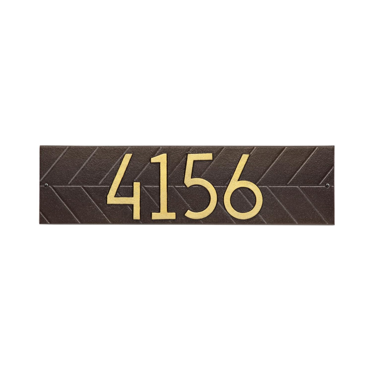 Whitehall 3902OG - Modern Herringbone Horizontal Plaque, Standard Wall 1-line