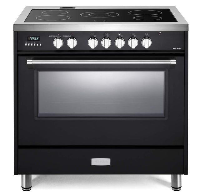 Verona VDFSEE365E Designer 36" Electric Glass Top Range - Matte Black