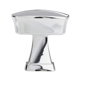 Amerock Cabinet Knob Polished Chrome 1-1/4 inch (32 mm) Length Stature 1 Pack Drawer Knob Cabinet Hardware