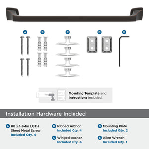 Amerock BH36033ORB Oil Rubbed Bronze Towel Bar 18 in (457 mm) Towel Rack Revitalize Bathroom Towel Holder Bathroom Hardware Bath Accessories