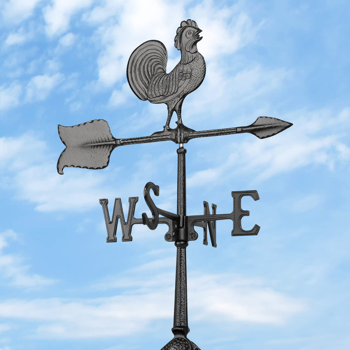 Whitehall 67 - 24  Rooster Accent Weathervane - Black