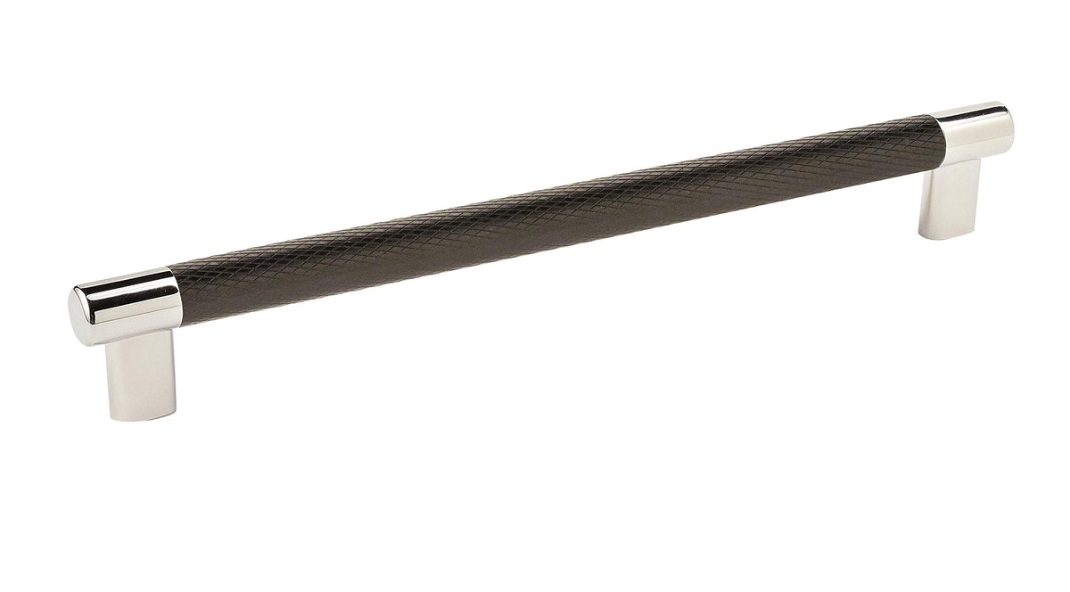 Amerock Cabinet Pull Polished Nickel/Black Bronze 10-1/16 inch (256 mm) Center to Center Esquire 1 Pack Drawer Pull Drawer Handle Cabinet Hardware