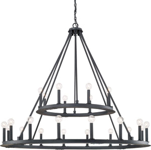 Capital Lighting 4910BI Pearson 24 Light Chandelier Black Iron