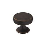 Amerock Cabinet Knob Oil Rubbed Bronze 1-1/4 inch (32 mm) Diameter Renown 1 Pack Drawer Knob Cabinet Hardware