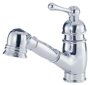 Gerber D457614 Chrome Opulence Single Handle Pull-out Kitchen Faucet